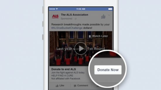 Facebook页面增加捐款功能
