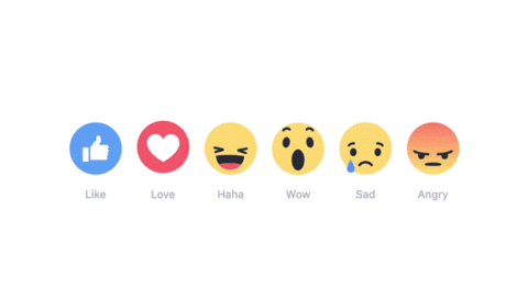 Facebook推出多种情绪按钮